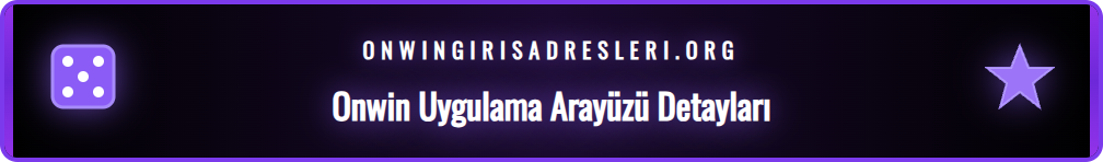 Onwin Android mobil uygulamasının kullanıcı dostu ana menüsü ve oyun kategorileri.