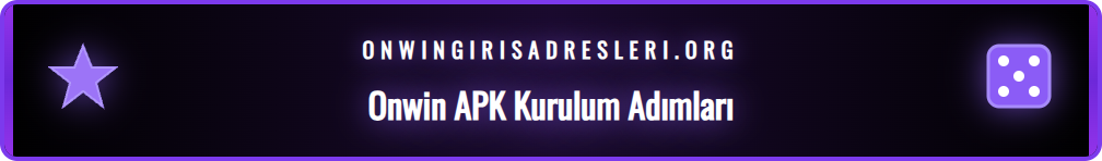 Android ayarlarında Onwin uygulamasının APK dosyası için kurulum izni.