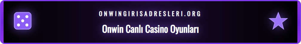 Onwin platformunda sunulan canlı casino oyunlarının çeşitliliğini gösteren bir ekran görüntüsü; rulet, poker ve baccarat masaları.