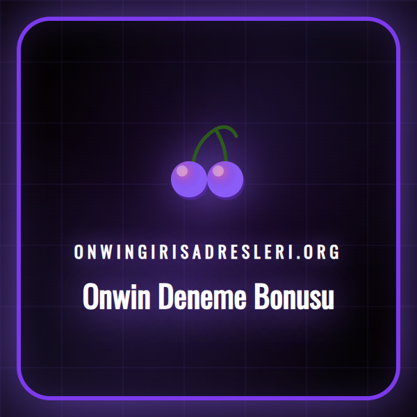 Onwin platformunda sunulan deneme bonusu kampanyasının görseli ve bonus kodu.