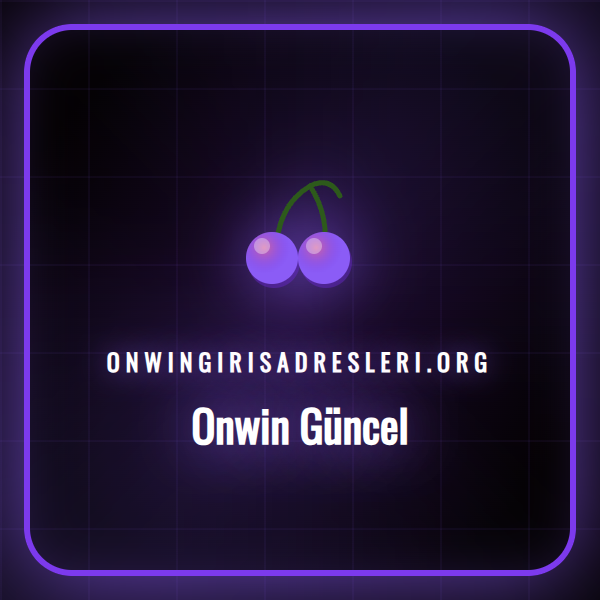 Onwin güncel giriş adresini gösteren bir dizüstü bilgisayar ekranı.
