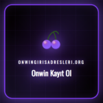 Onwin kayıt ol butonu ve üyelik formunu gösteren bir ekran görüntüsü, yeni kullanıcılara rehberlik ediyor.