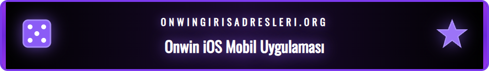 Onwin iOS uygulamasının iPhone