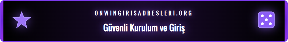 Onwin iOS uygulamasının güvenli kurulum adımlarını gösteren rehber.